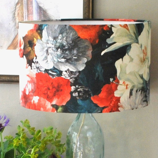 Handmade Roses and Lilies Lampshade