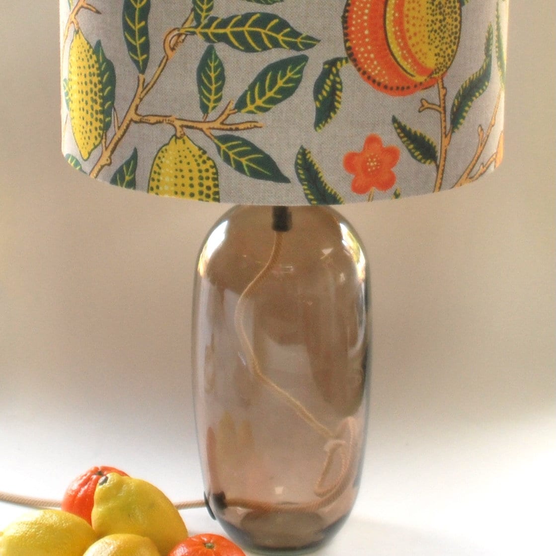 Handmade William Morris Lampshade Lemons Peaches,Pomegranate