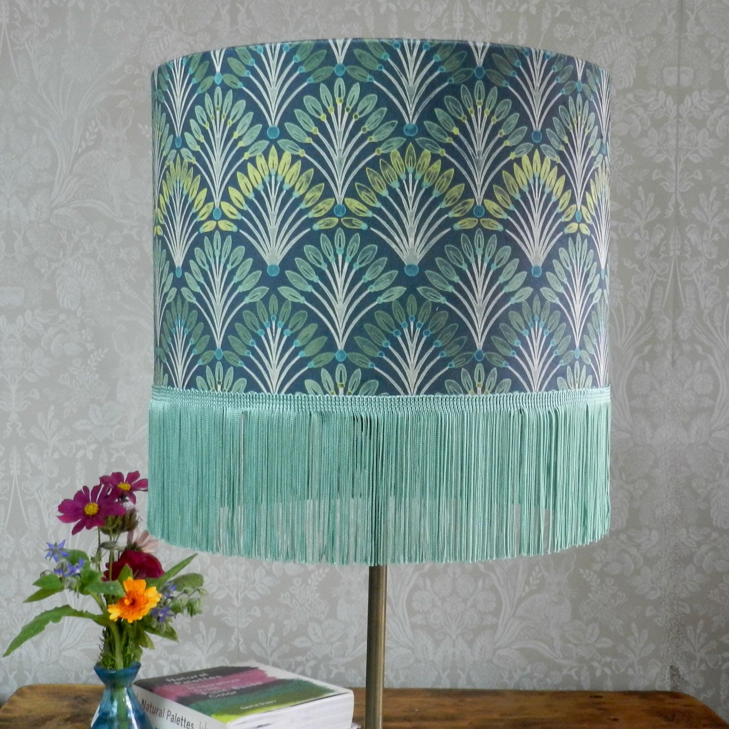 Handmade Velvet Lampshade Art Deco Fans