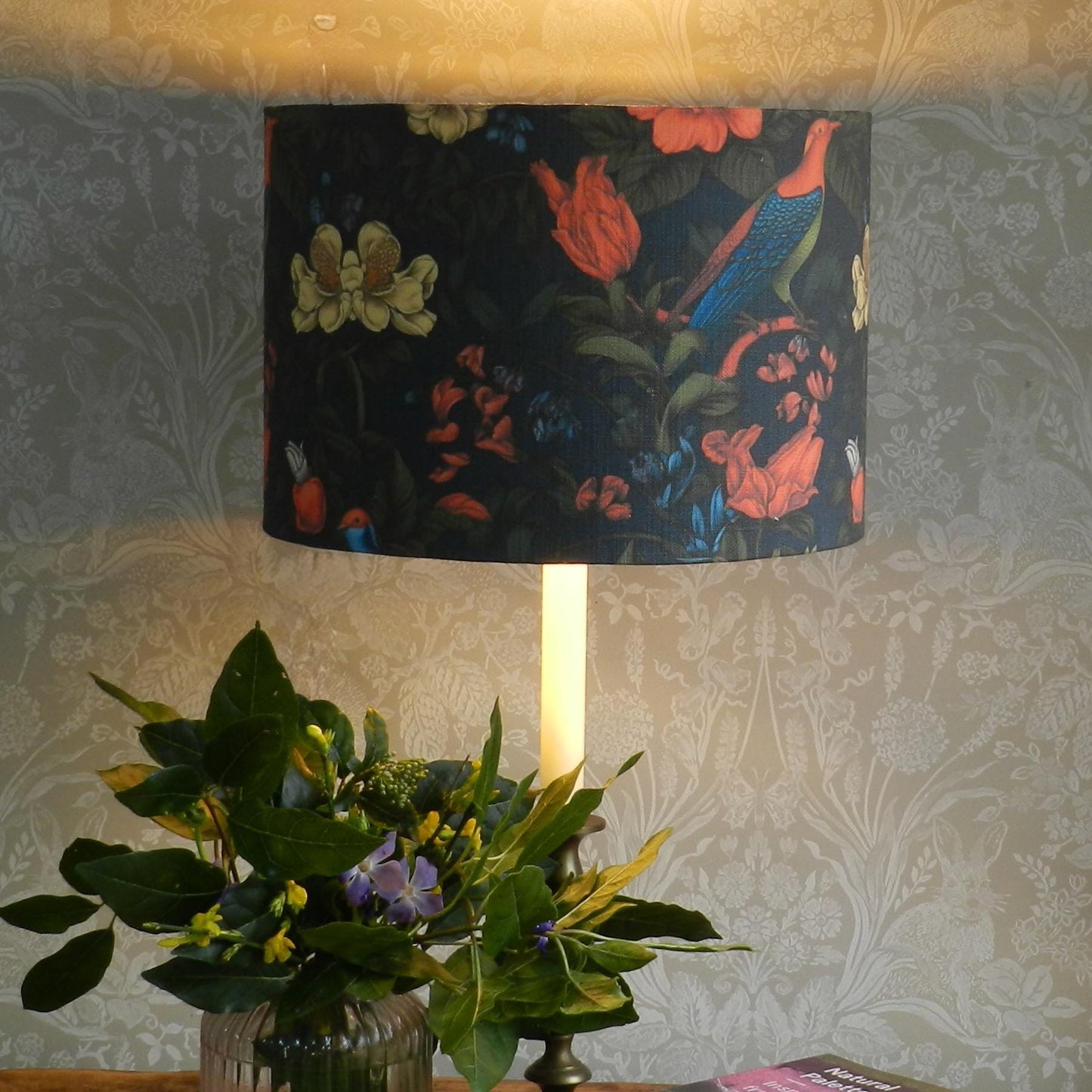 Handmade Vibrant Bird Lampshade,