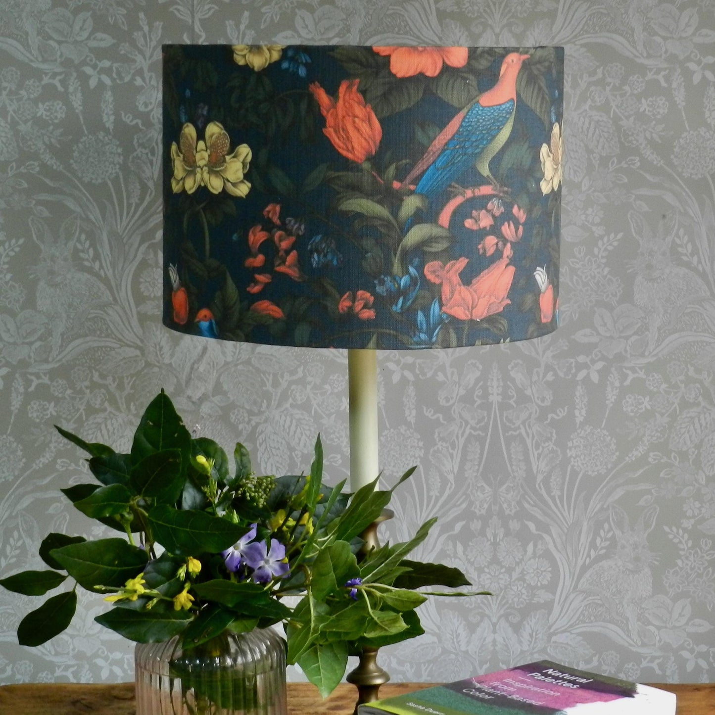 Handmade Vibrant Bird Lampshade,