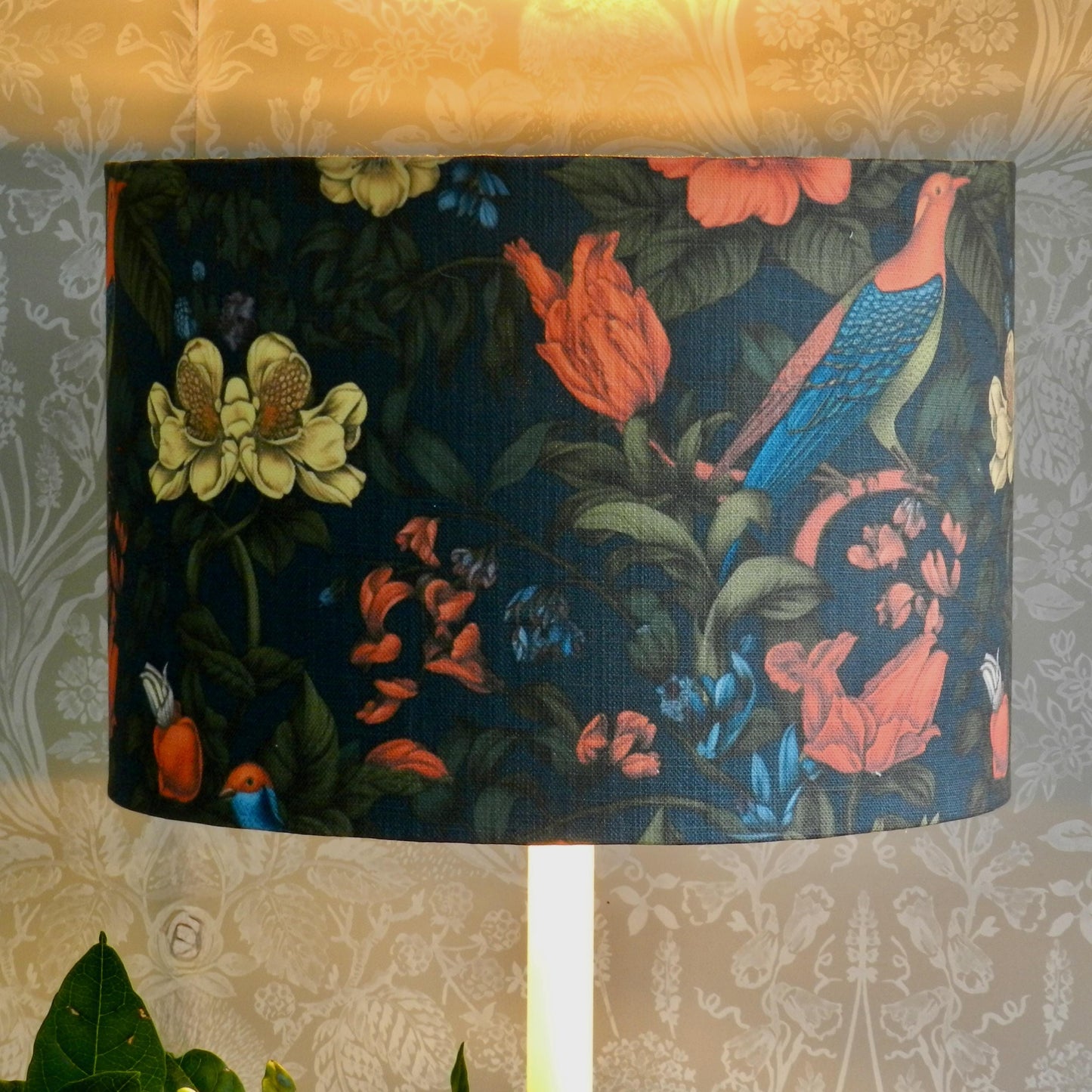 Handmade Vibrant Bird Lampshade,