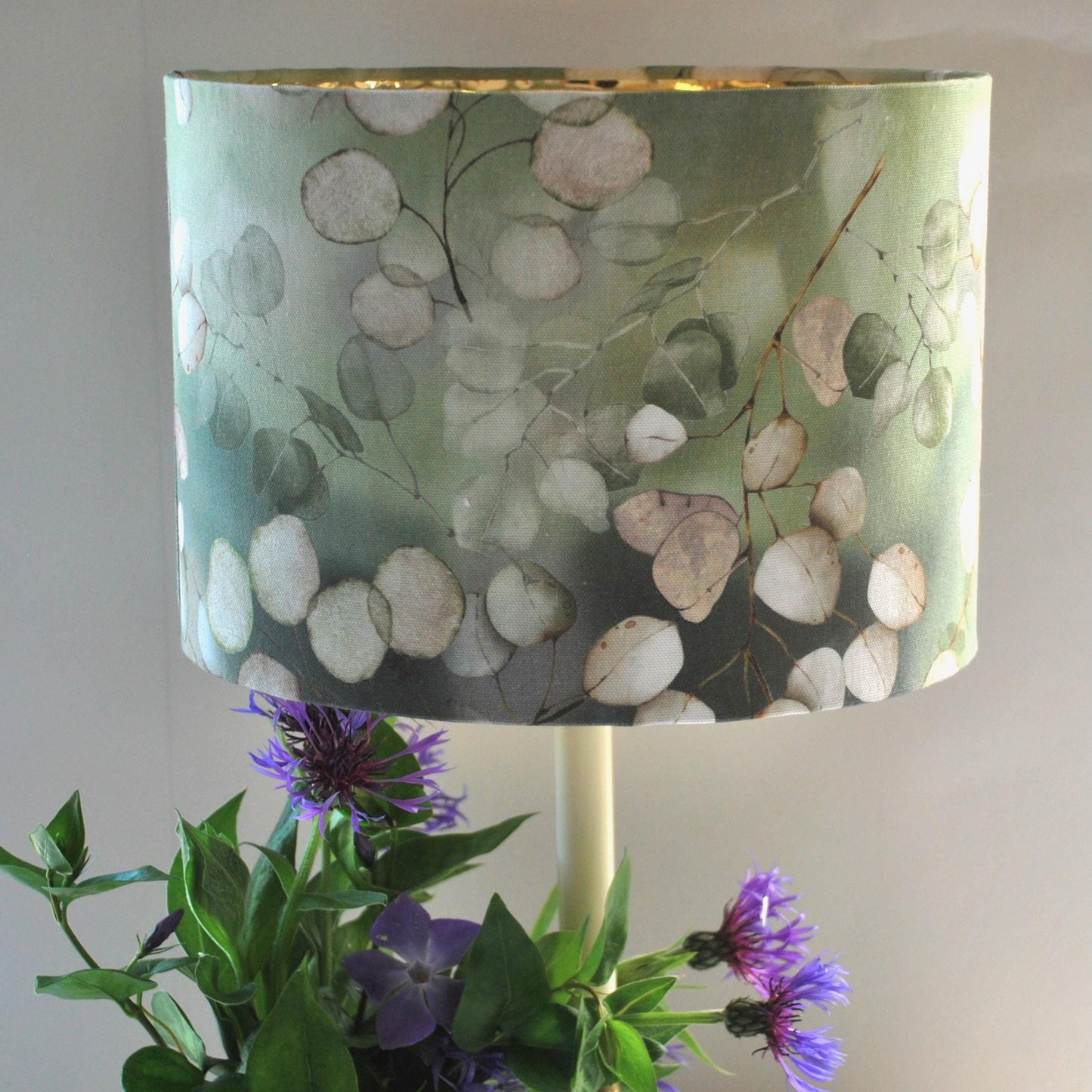 Handmade Floral Lampshade Lunaria/Honesty